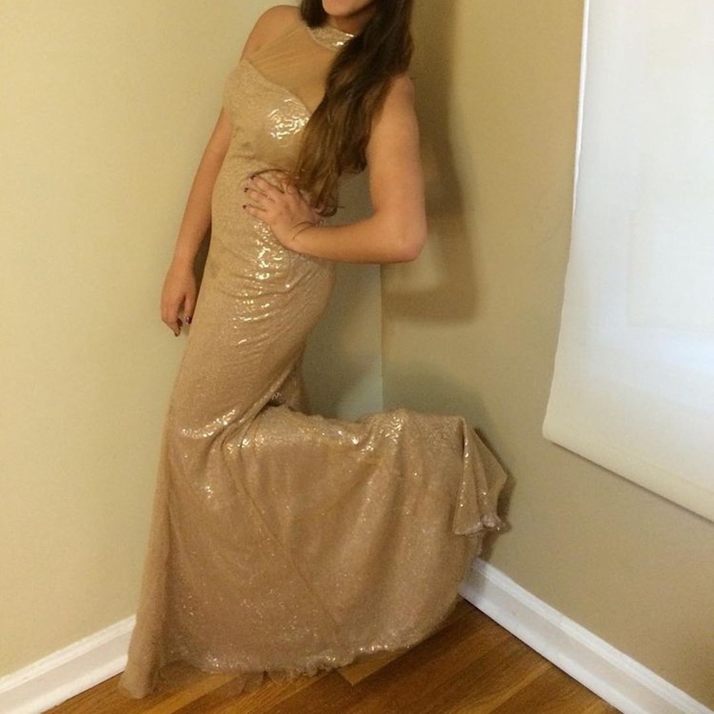 Gold fancy dress
